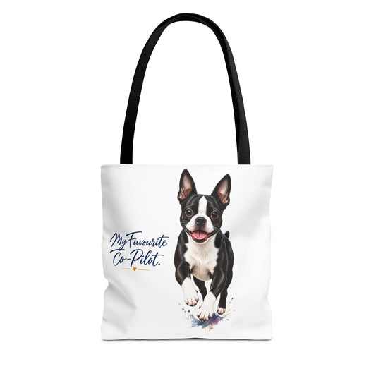 TekPaws Favourite Co-Pilot Tote – Boston Terrier Edition