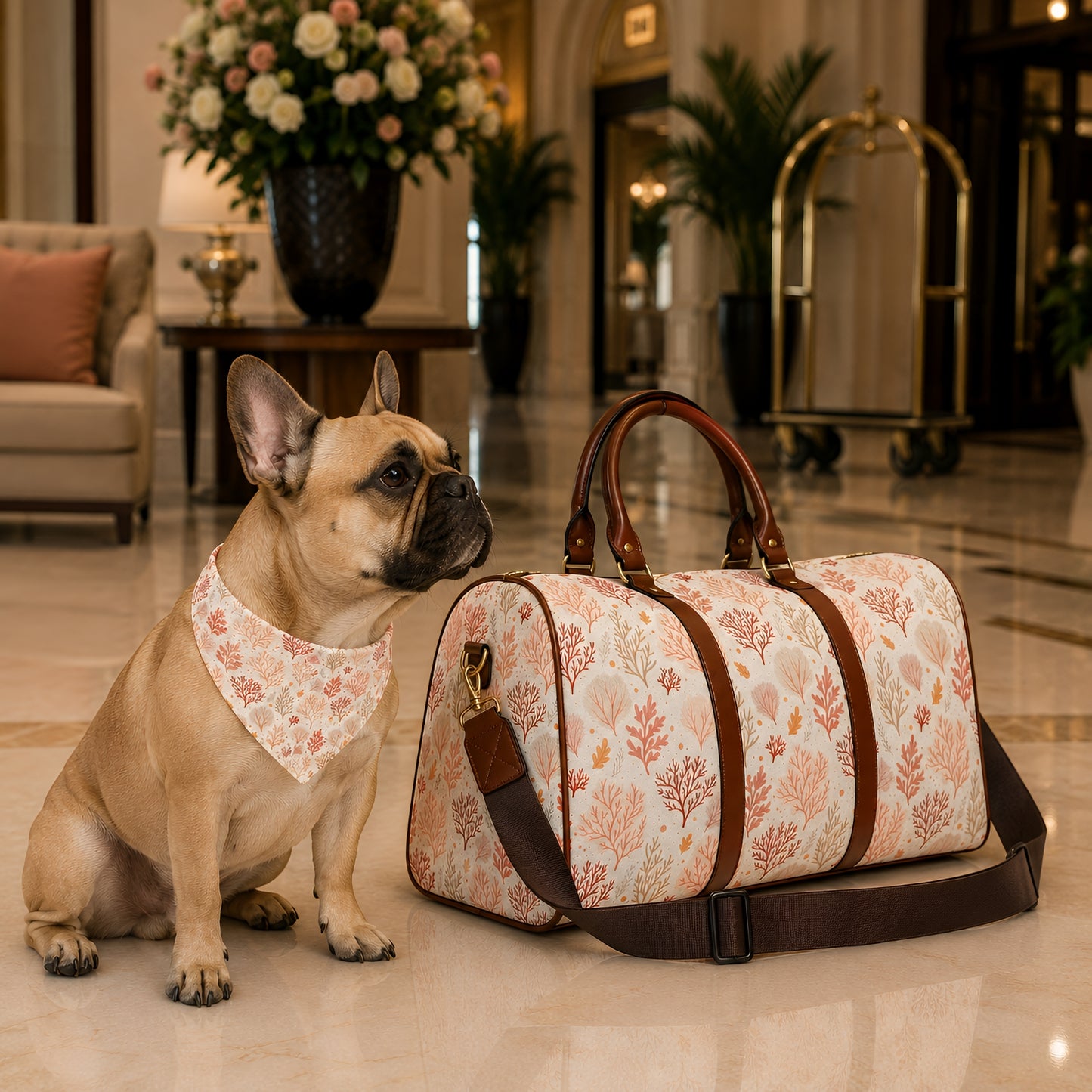 TekPaws Sunset Coral Travel Bag