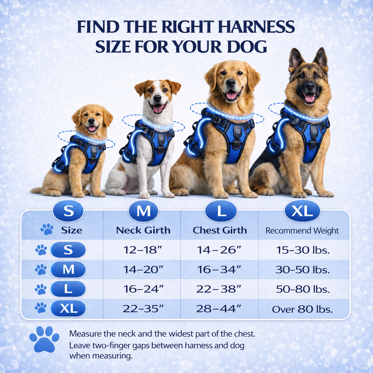TekPaws LED Luminous Dog Harness