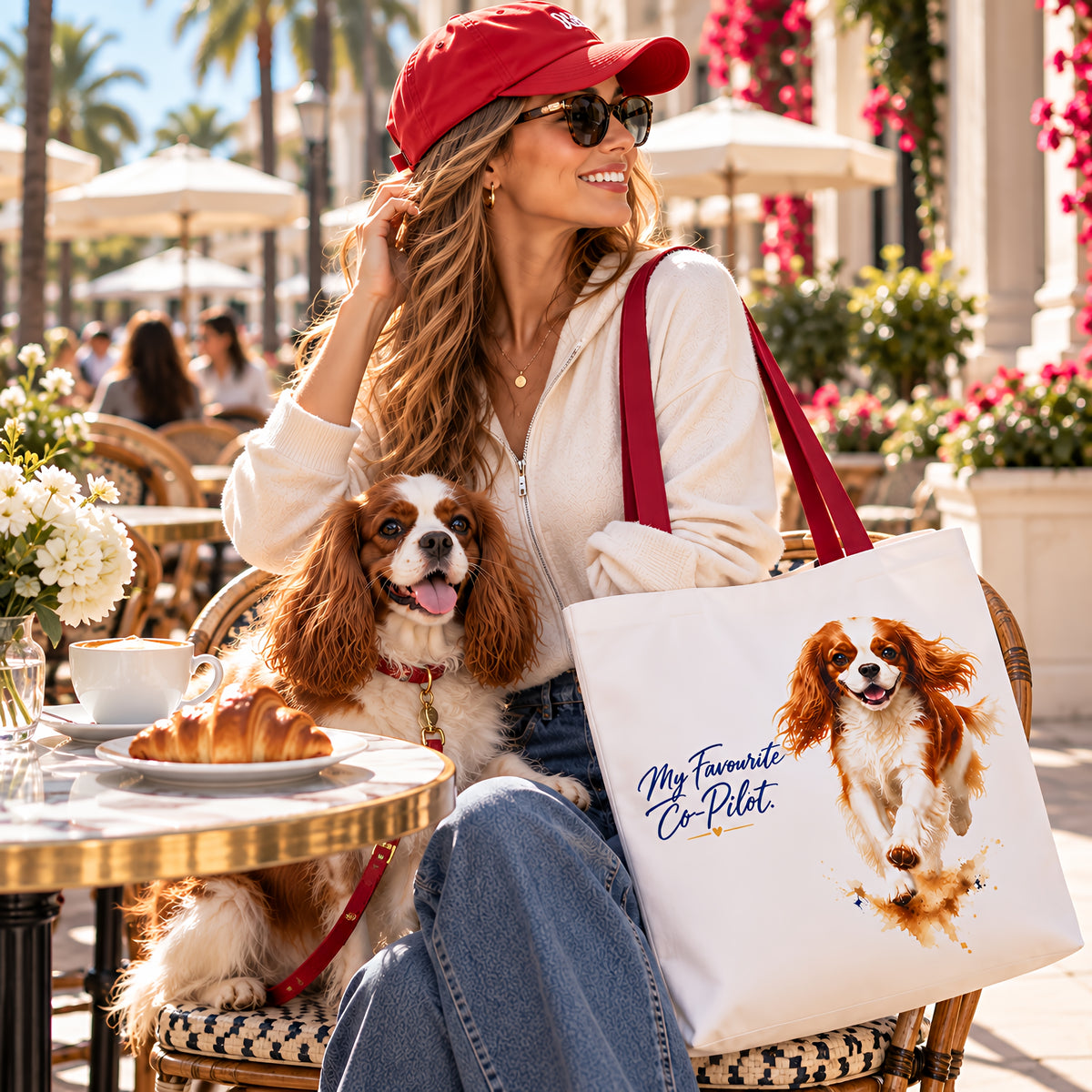TekPaws Favourite Co-Pilot Tote – Cavalier King Charles Spaniel Edition
