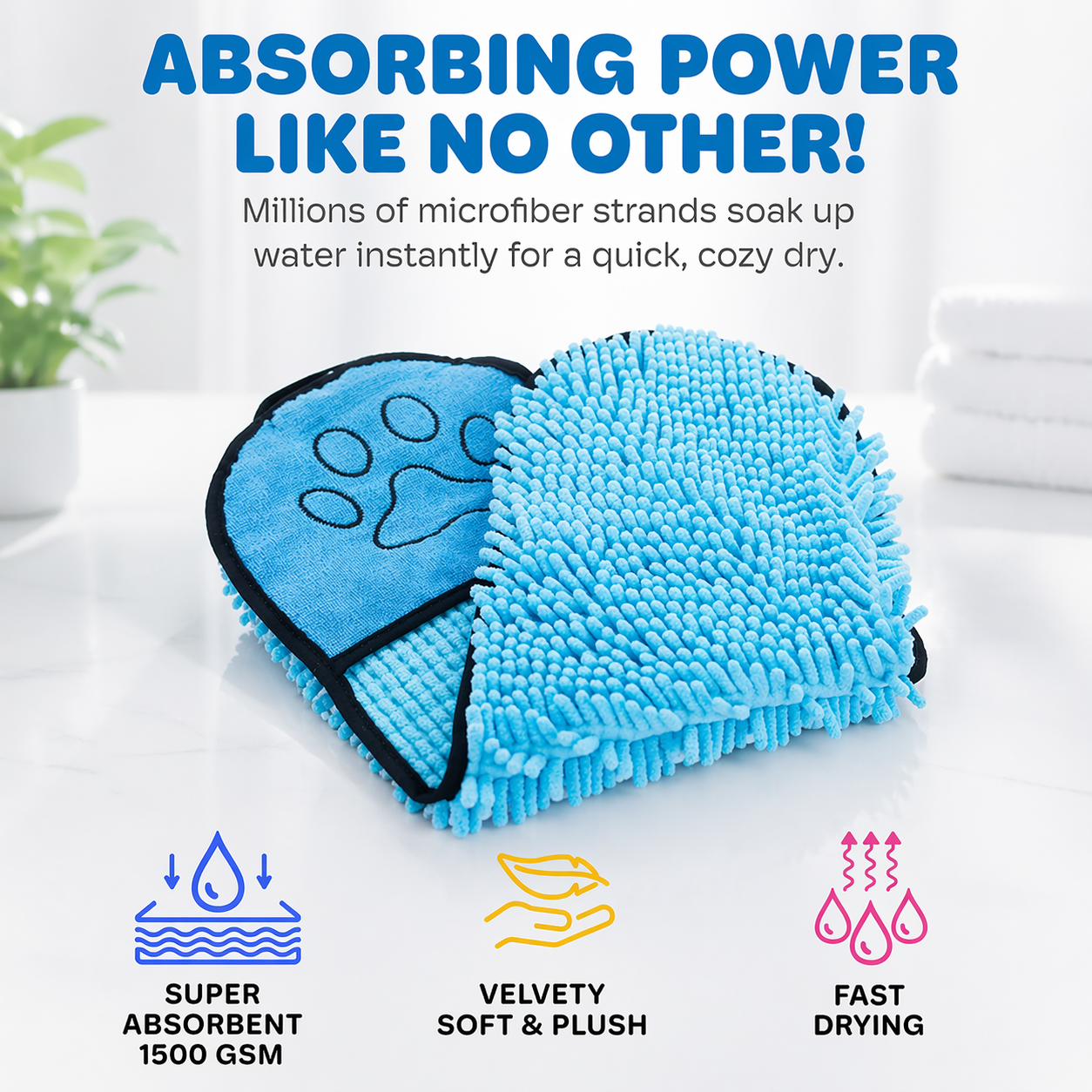 PawDry QuickDry Mitt