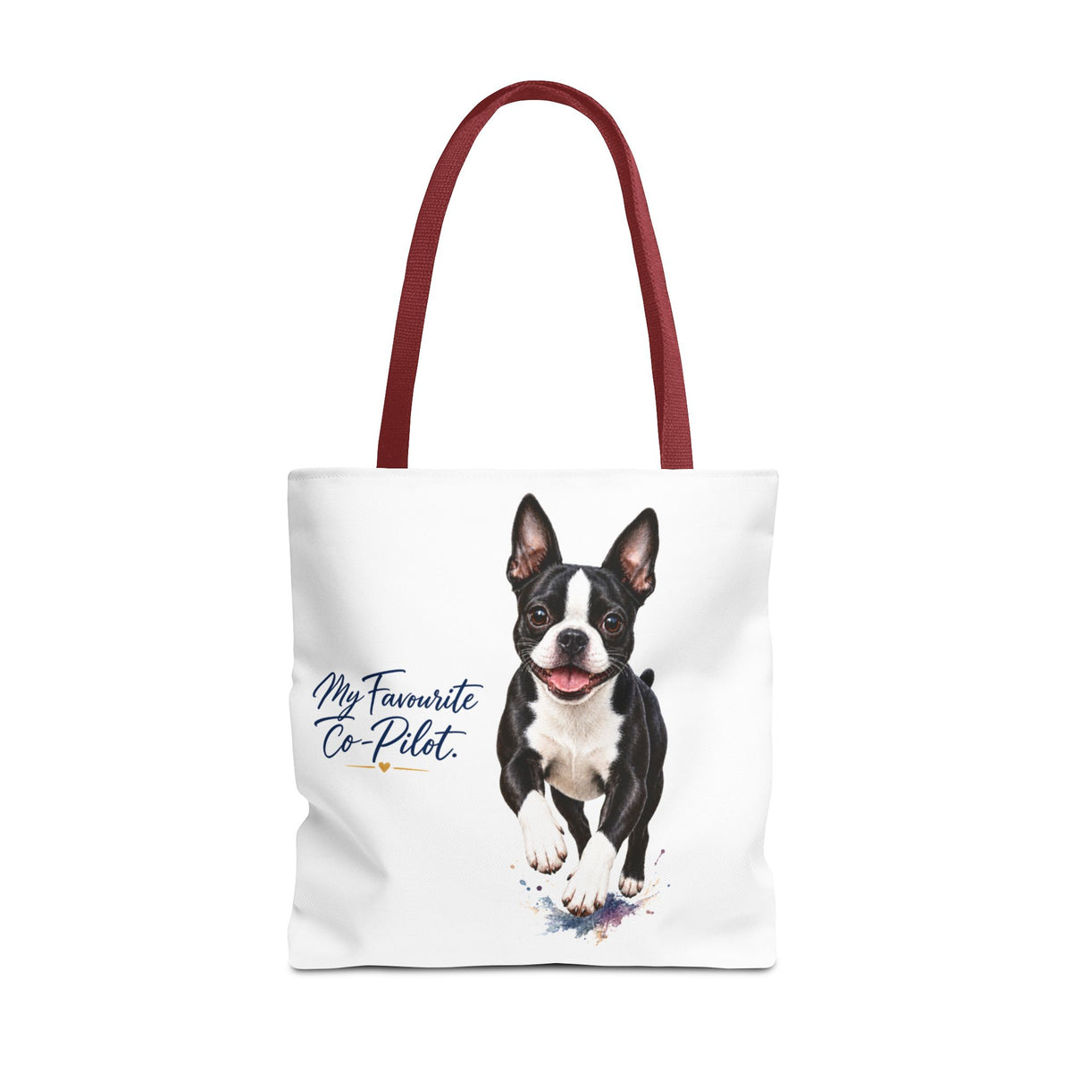 TekPaws Favourite Co-Pilot Tote – Boston Terrier Edition