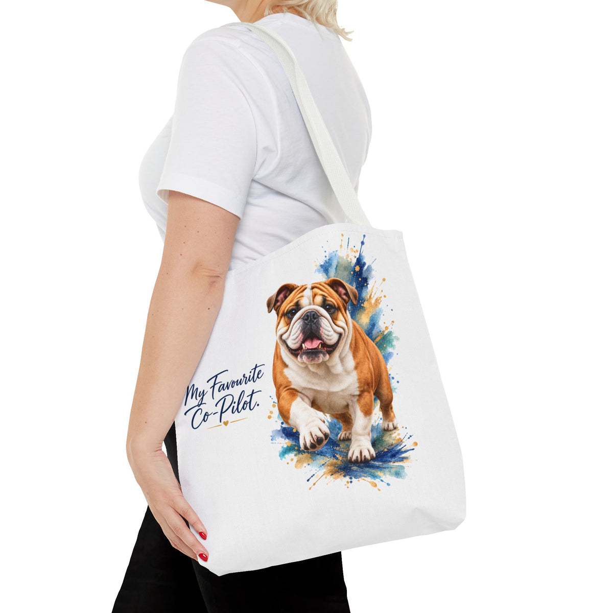 TekPaws Favourite Co-Pilot Tote – English Bulldog Edition