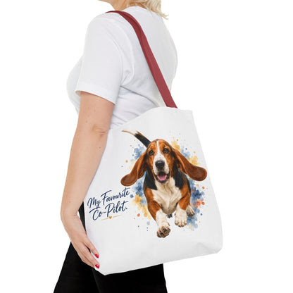 TekPaws Favourite Co-Pilot Tote –  Basset Hound Edition