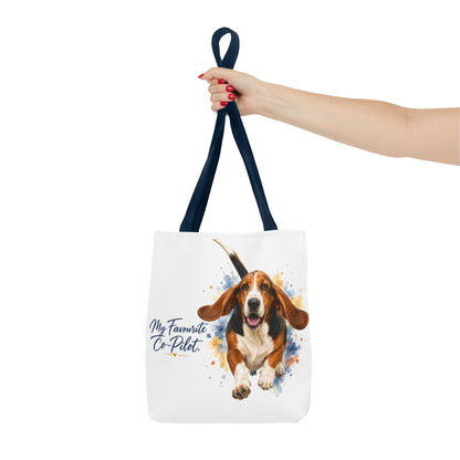 TekPaws Favourite Co-Pilot Tote –  Basset Hound Edition