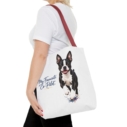 TekPaws Favourite Co-Pilot Tote – Boston Terrier Edition