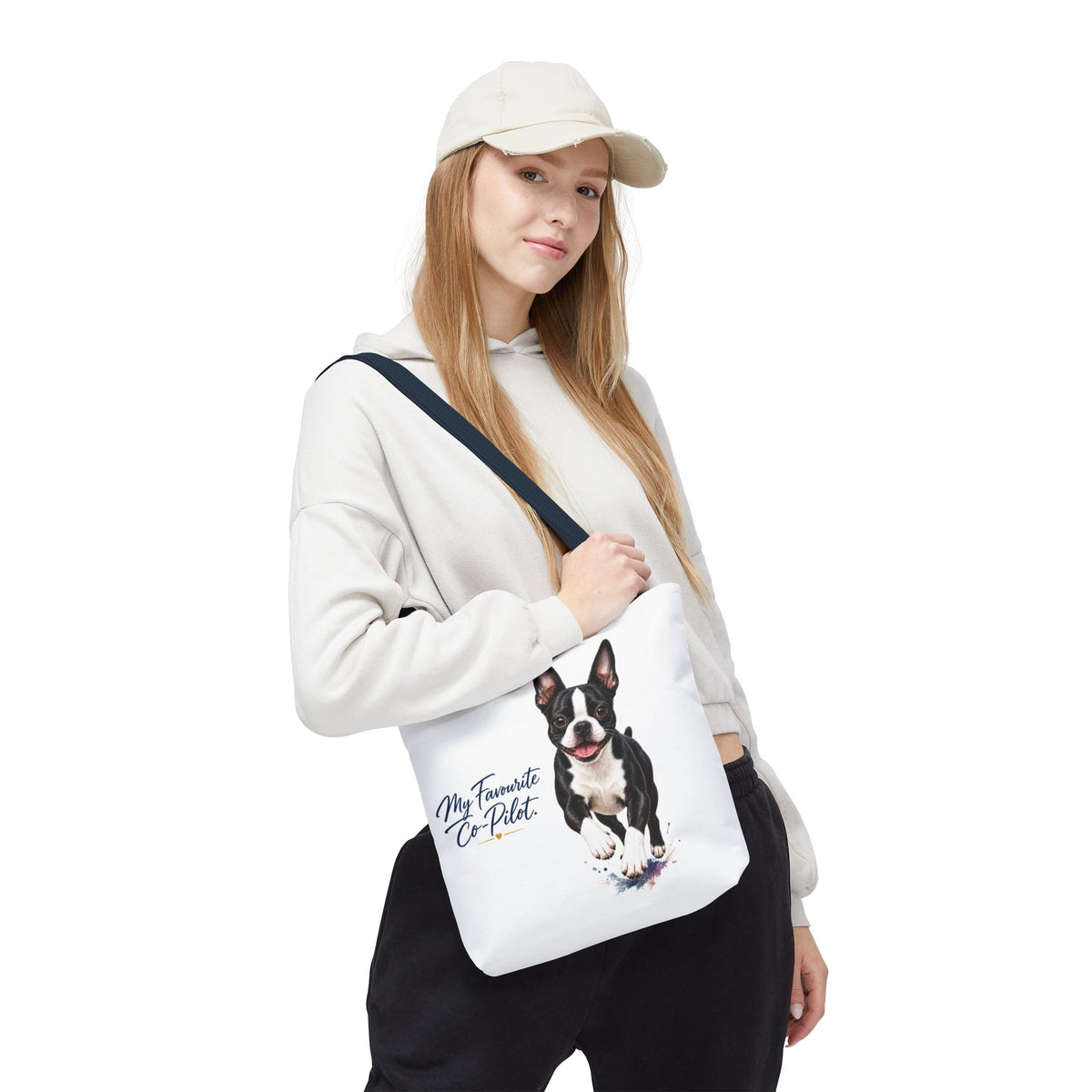 TekPaws Favourite Co-Pilot Tote – Boston Terrier Edition