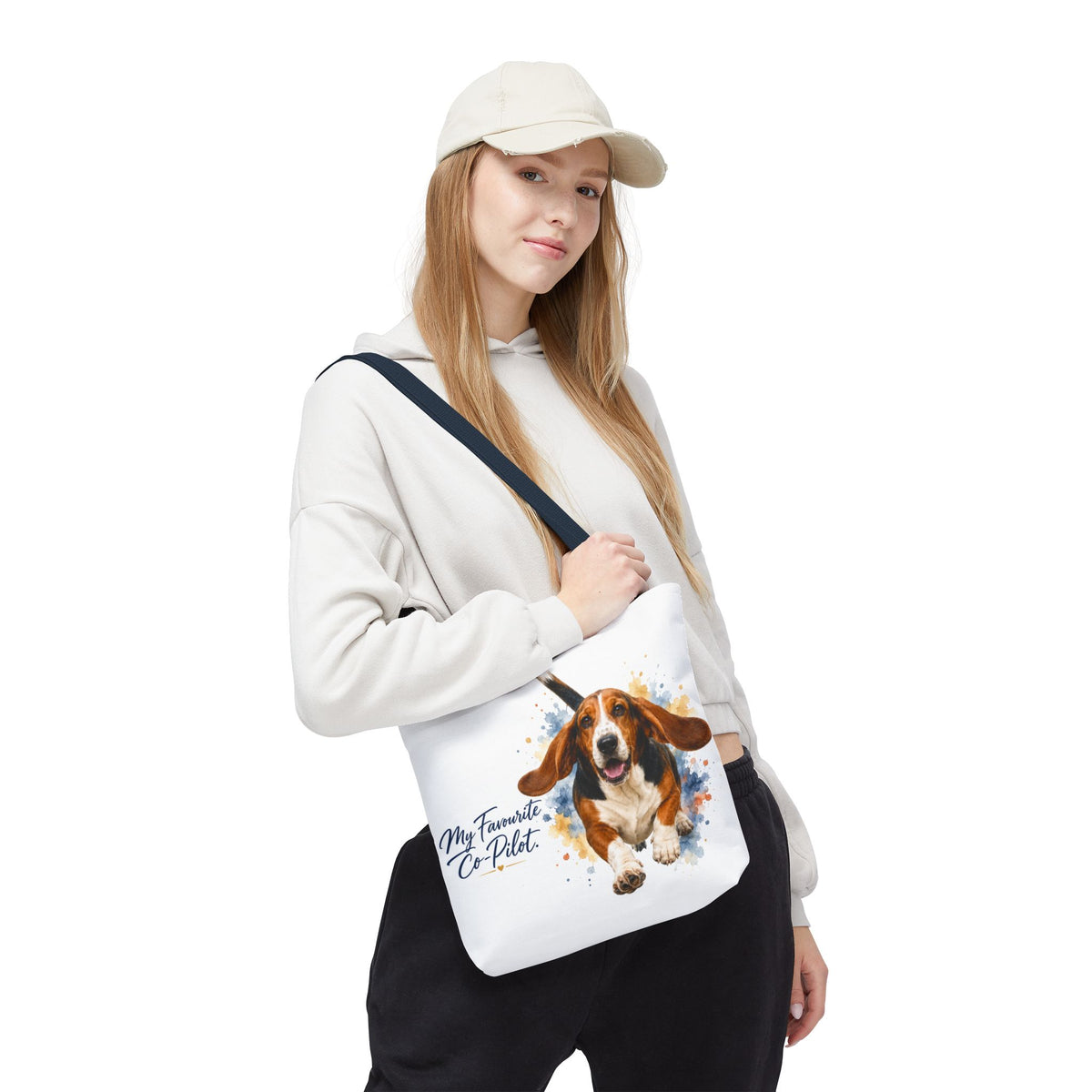 TekPaws Favourite Co-Pilot Tote –  Basset Hound Edition