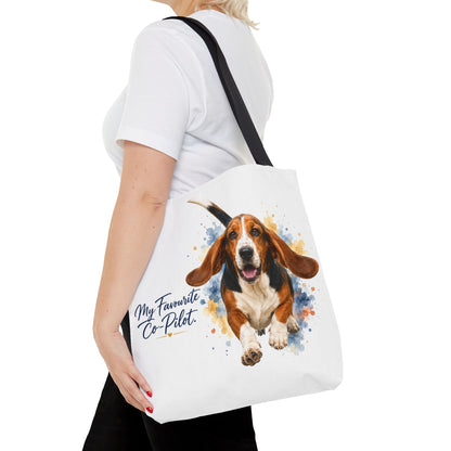 TekPaws Favourite Co-Pilot Tote –  Basset Hound Edition