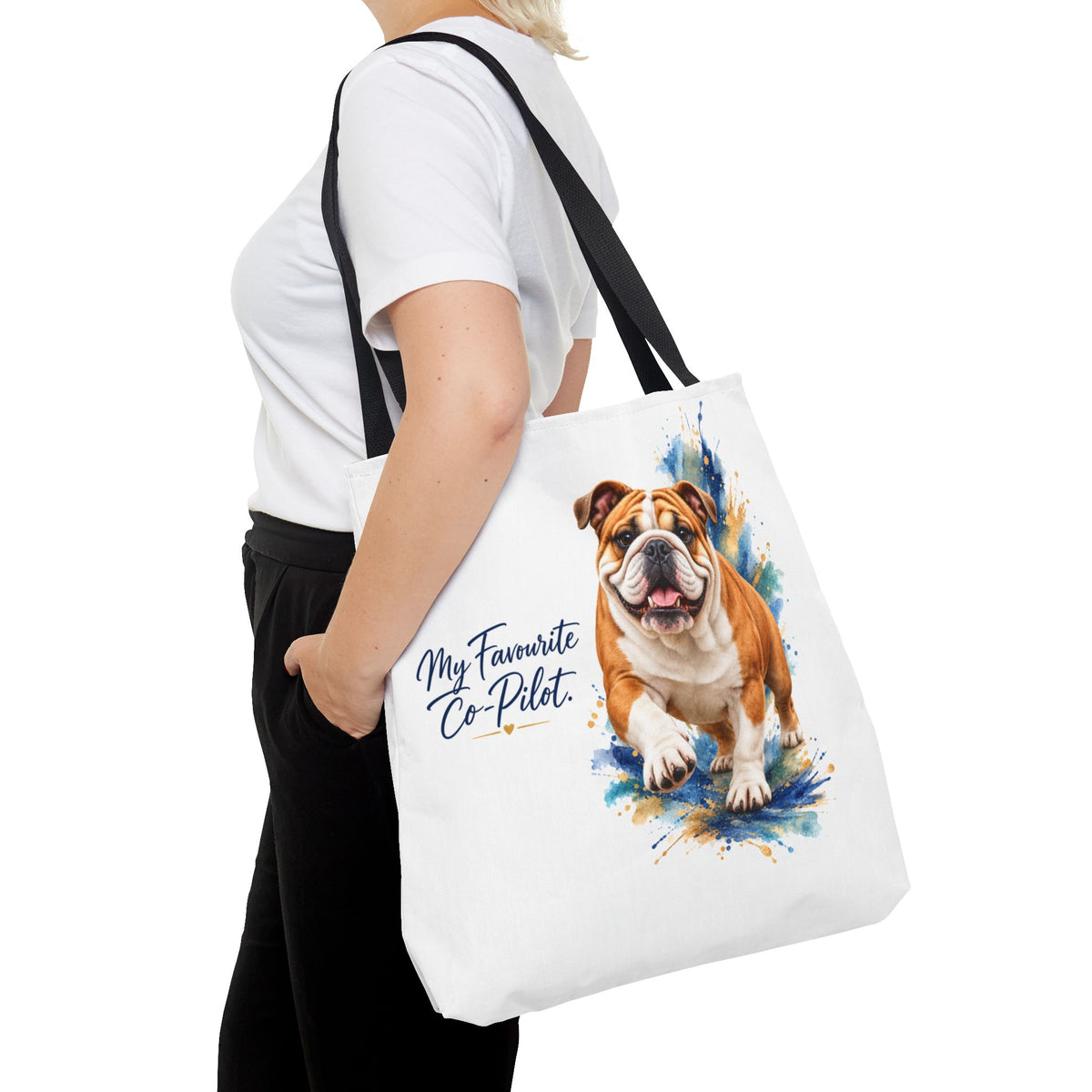 TekPaws Favourite Co-Pilot Tote – English Bulldog Edition