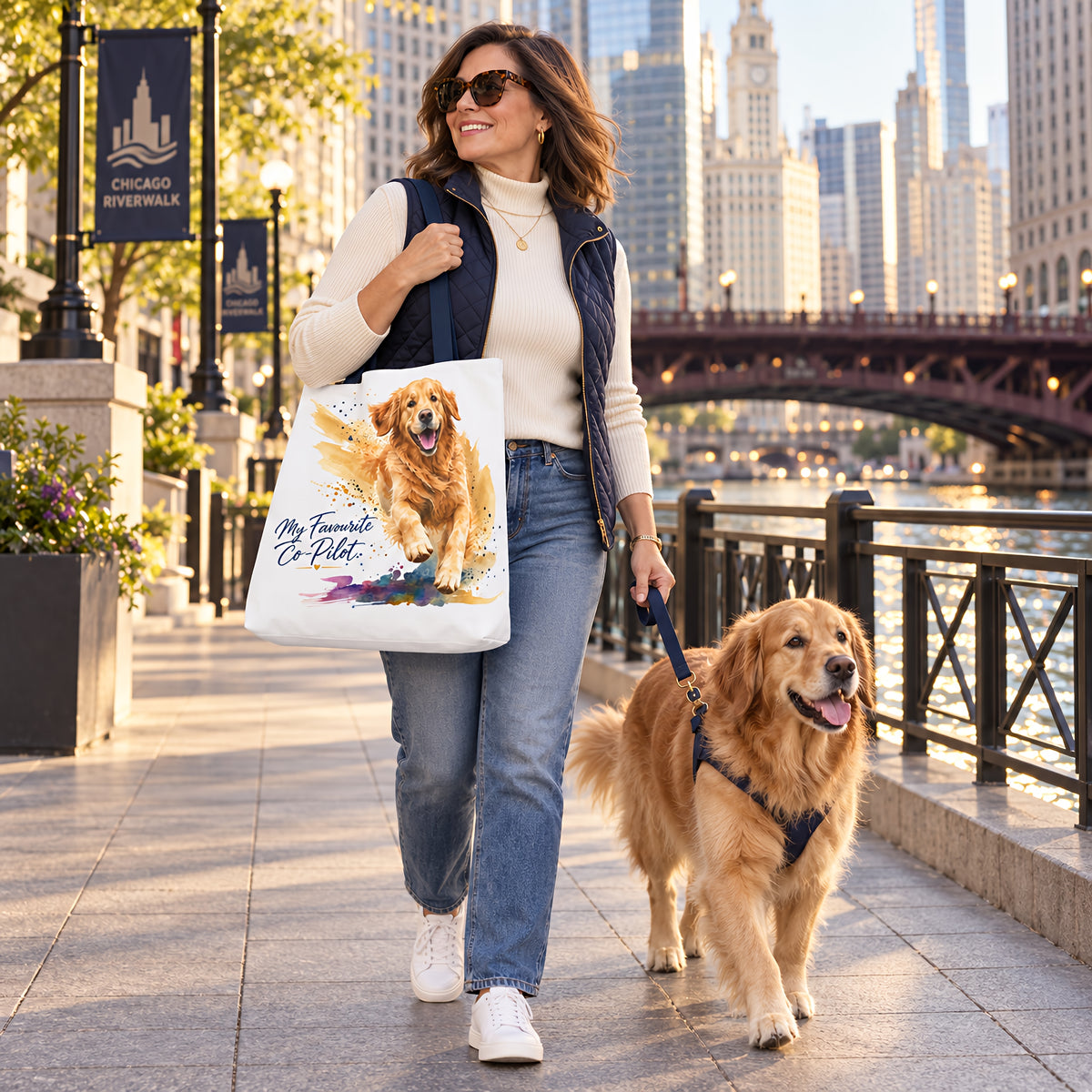 TekPaws Favourite Co-Pilot Tote – Golden Retriever Edition