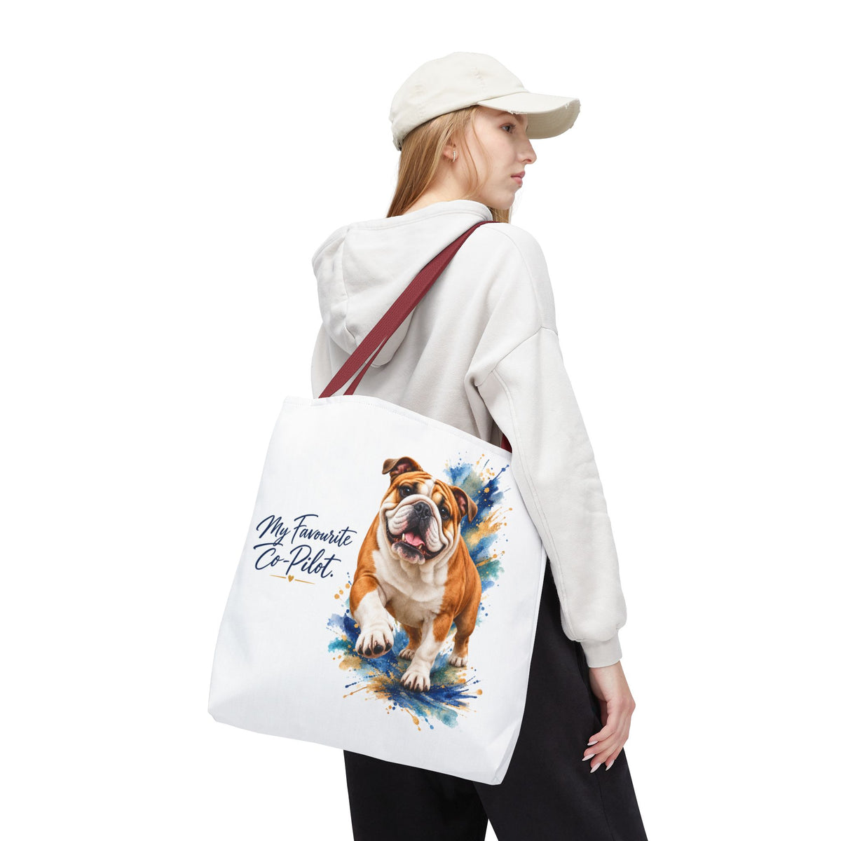 TekPaws Favourite Co-Pilot Tote – English Bulldog Edition