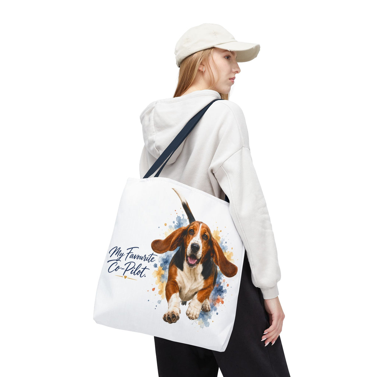 TekPaws Favourite Co-Pilot Tote –  Basset Hound Edition