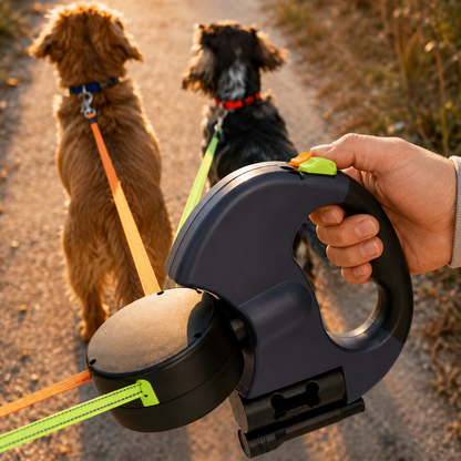 TekPaws Automatic Double Dog Leash
