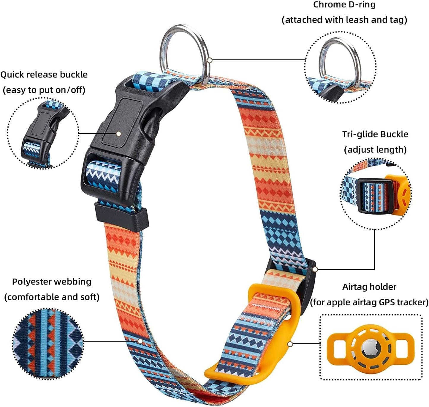 TekPaws Dog Digital Printing Collar