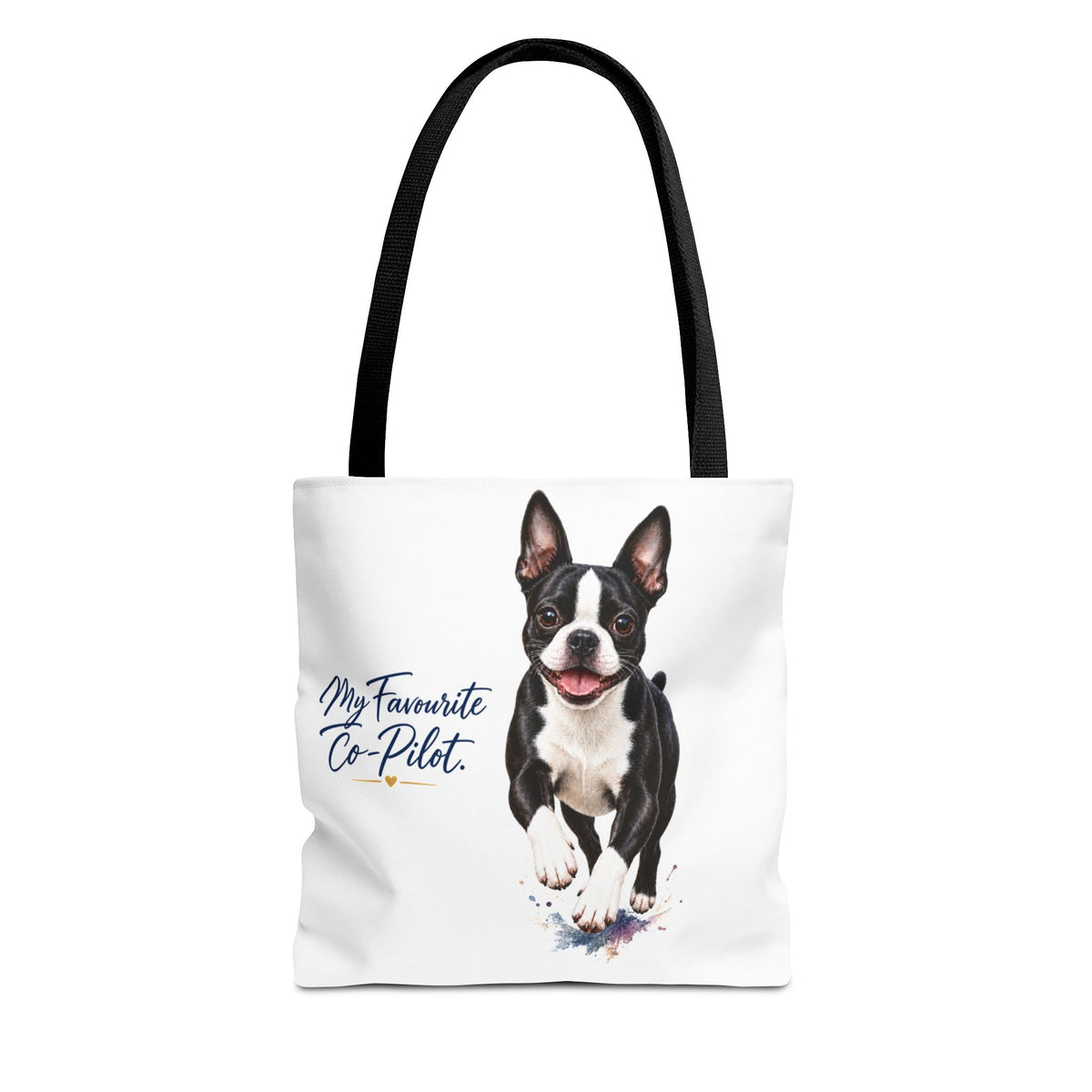 TekPaws Favourite Co-Pilot Tote – Boston Terrier Edition
