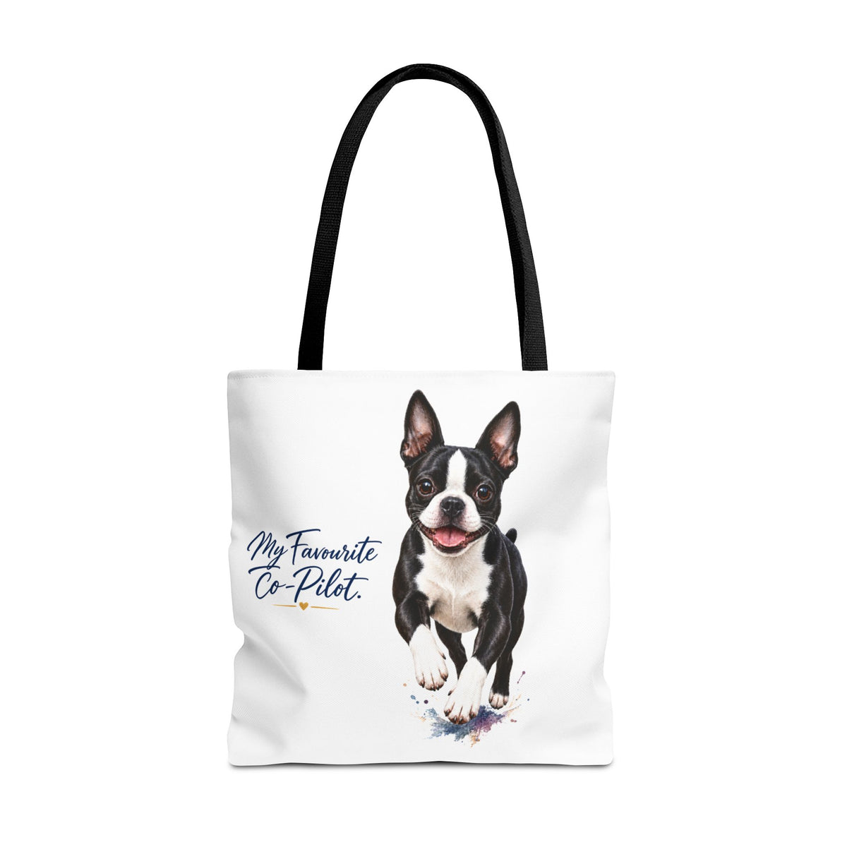 TekPaws Favourite Co-Pilot Tote – Boston Terrier Edition