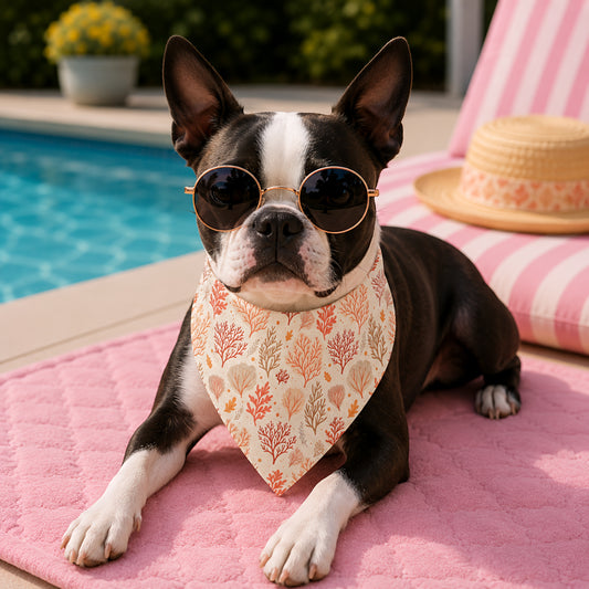 TekPaws Sunset Pink Coral Bandana