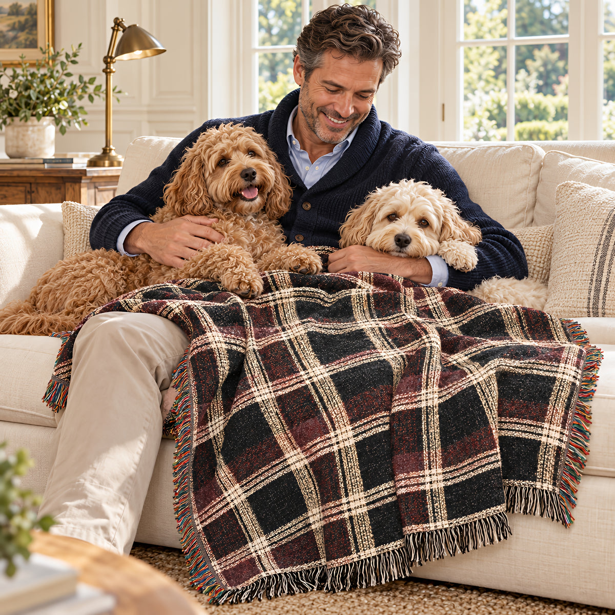 TekPaws Berkshire Plaid Woven Blanket