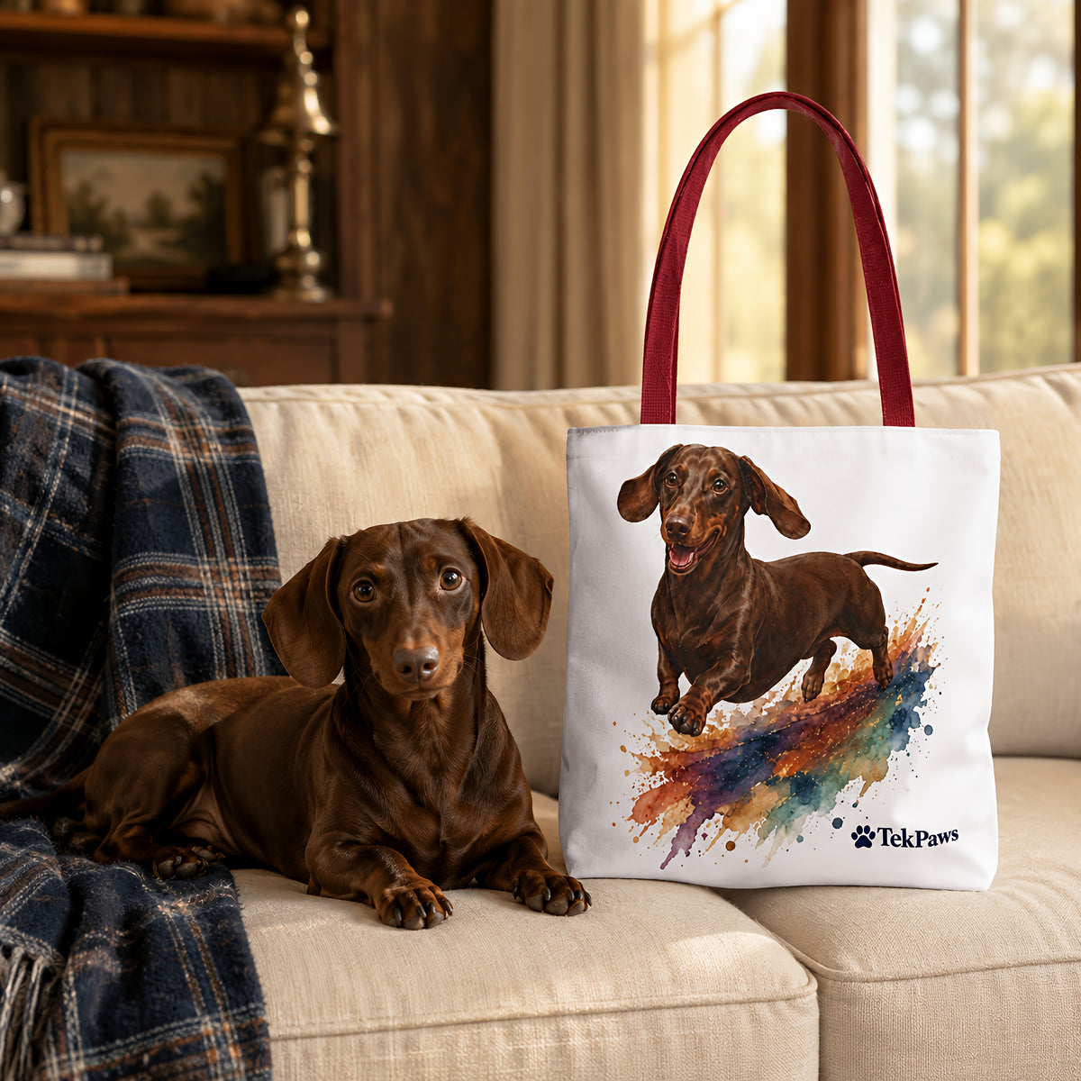 TekPaws Favourite Co-Pilot Tote – Dachshund Edition