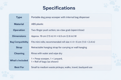 TekPaws CleanWalk Grabber