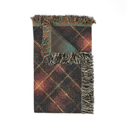 TekPaws Heritage Woven Fringe Blanket — Garnet Lodge Plaid