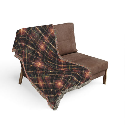 TekPaws Heritage Woven Fringe Blanket — Garnet Lodge Plaid