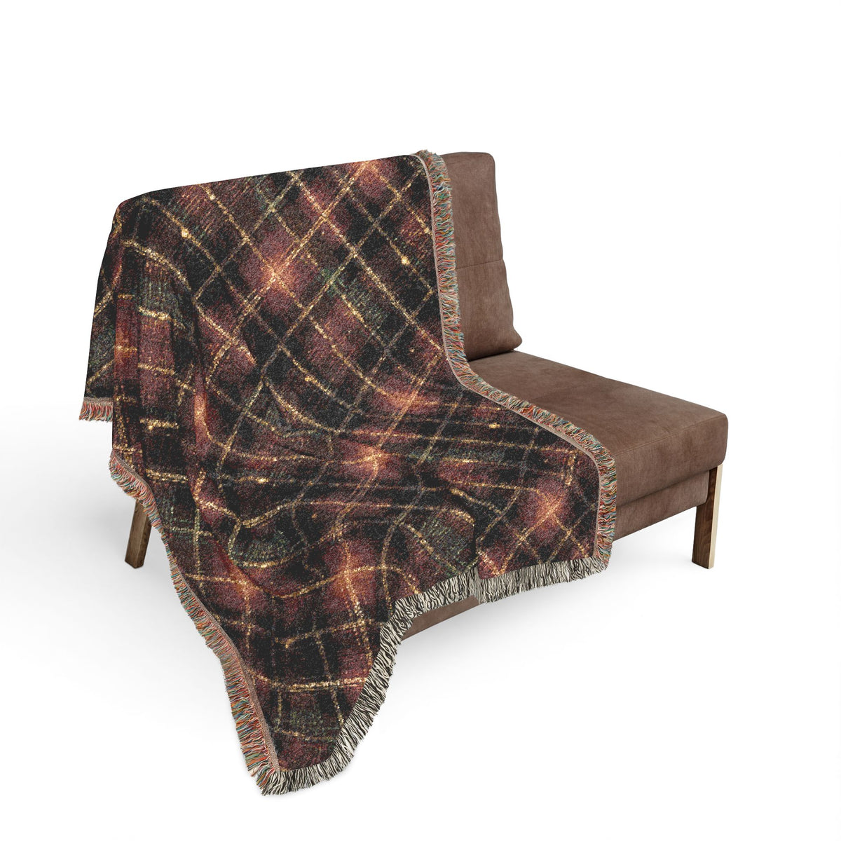 TekPaws Heritage Woven Fringe Blanket — Garnet Lodge Plaid