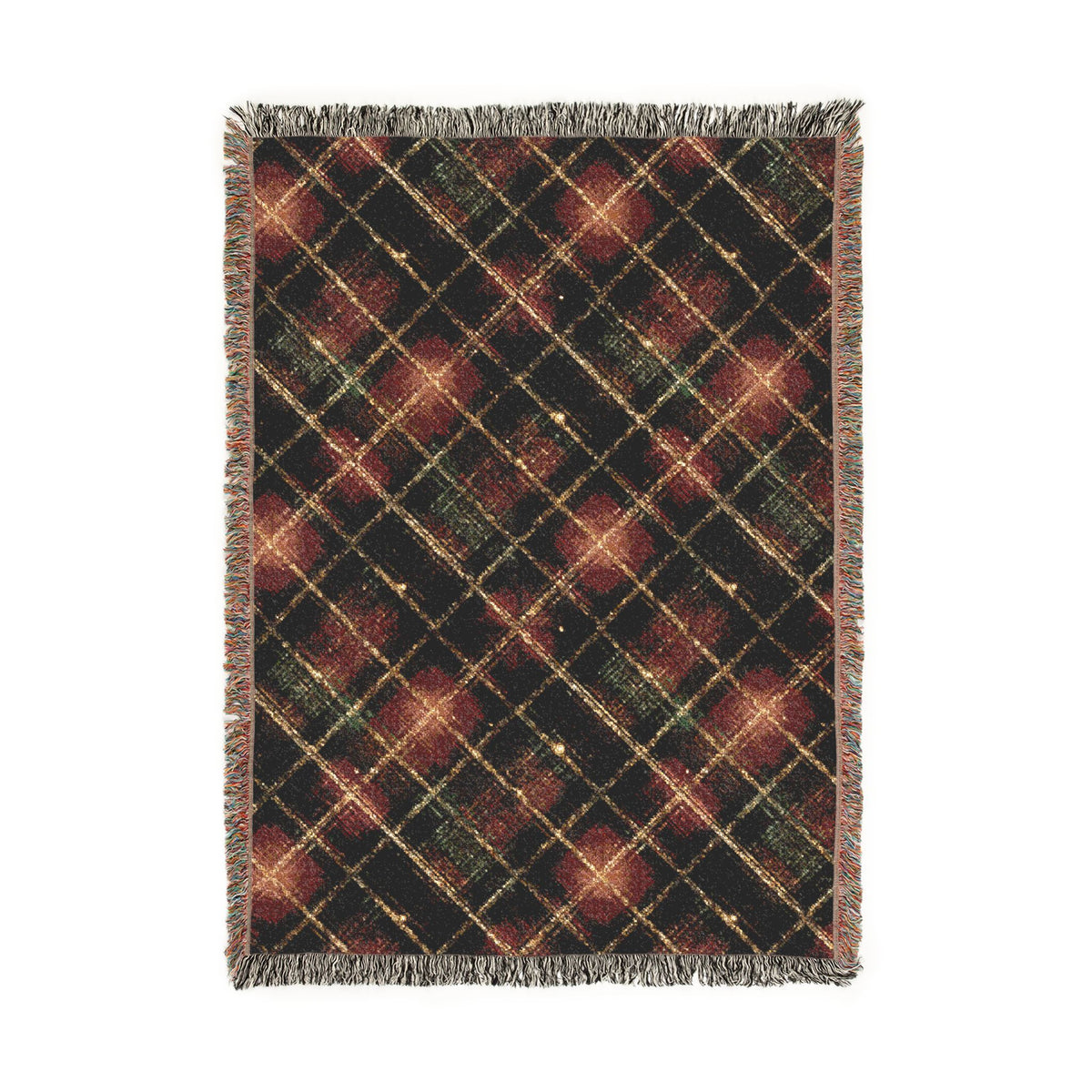 TekPaws Heritage Woven Fringe Blanket — Garnet Lodge Plaid