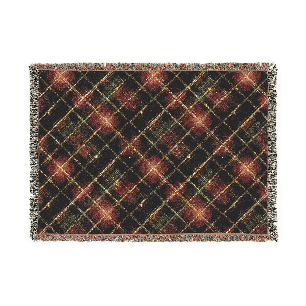 TekPaws Heritage Woven Fringe Blanket — Garnet Lodge Plaid