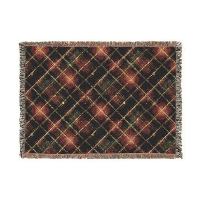 TekPaws Heritage Woven Fringe Blanket — Garnet Lodge Plaid