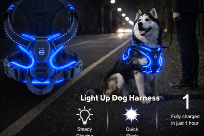 TekPaws LED Luminous Dog Harness