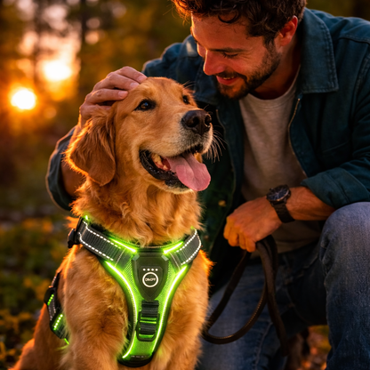 TekPaws LED Luminous Dog Harness