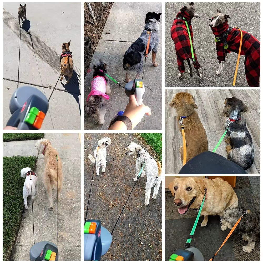 TekPaws Automatic Double Dog Leash