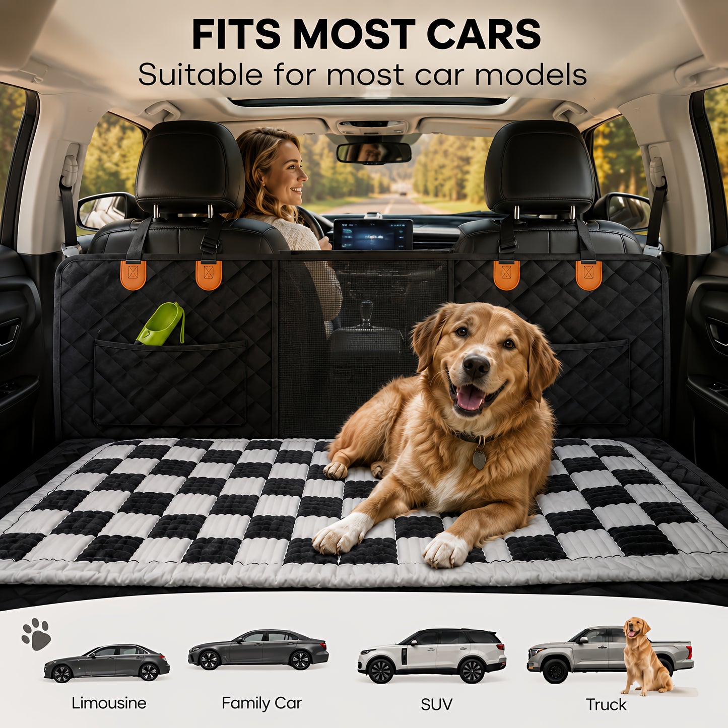TekPaws ComfyRide Plush Dog Travel Cushion