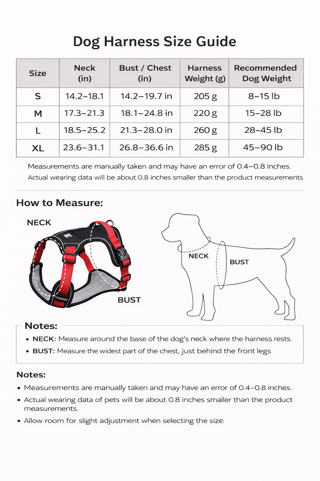 TekPaws SafeStride Reflective Harness