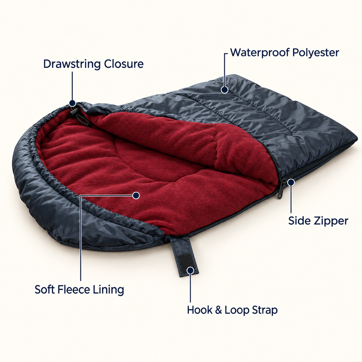 TekPaws SnoozeAway Dog Sleeping Bag