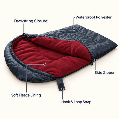 TekPaws SnoozeAway Dog Sleeping Bag
