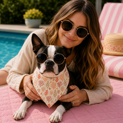 TekPaws Sunset Pink Coral Bandana