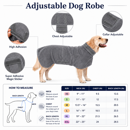 TekPaws SplashWrap Fast-Dry Pet Robe