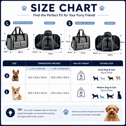 TekPaws Co-Pilot Expandable Carrier