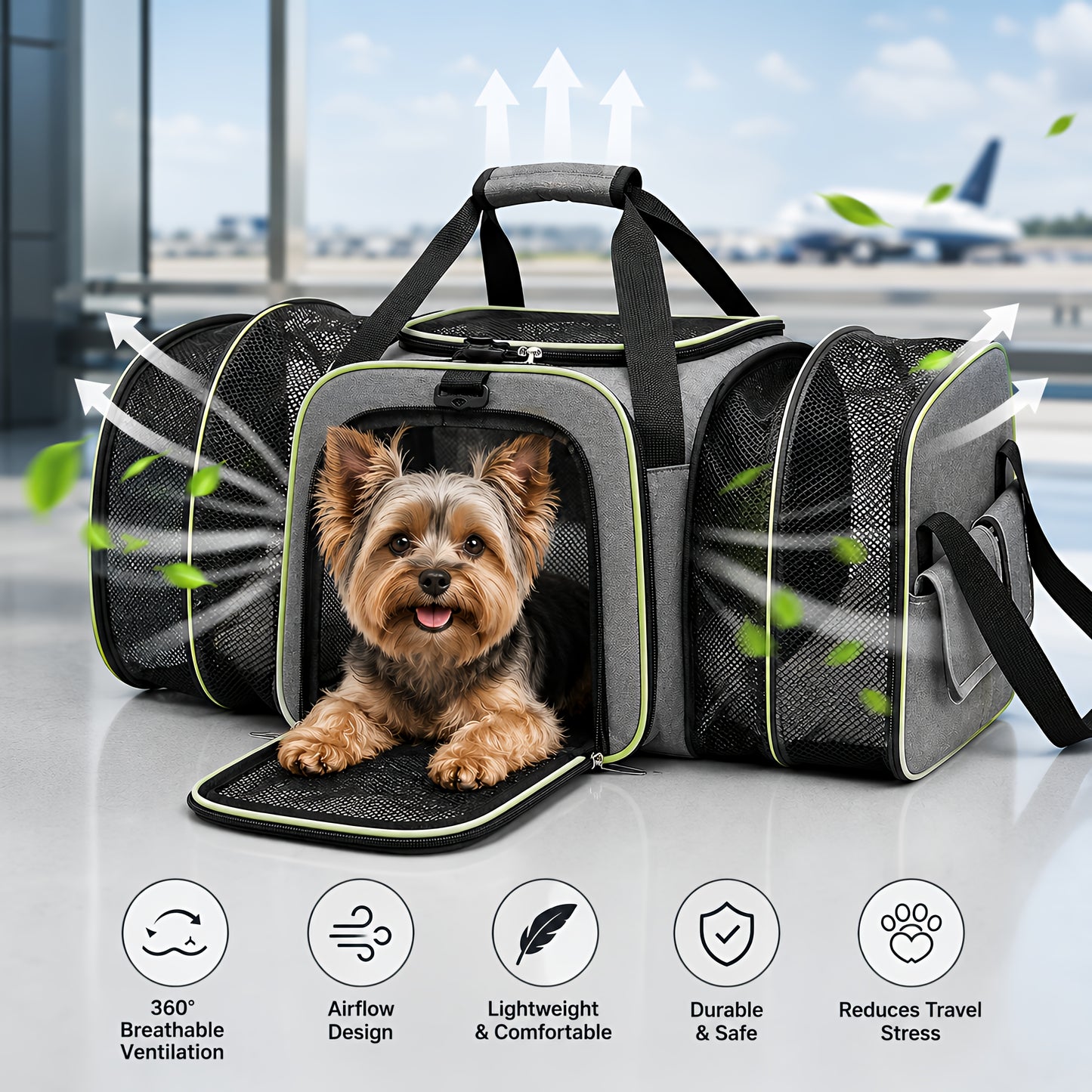 TekPaws Co-Pilot Expandable Carrier