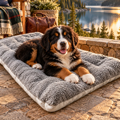 TekPaws Fireside Fleece Mat at home