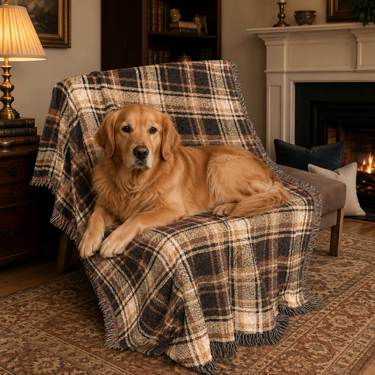 TekPaws Heritage Plaid Blanket.
