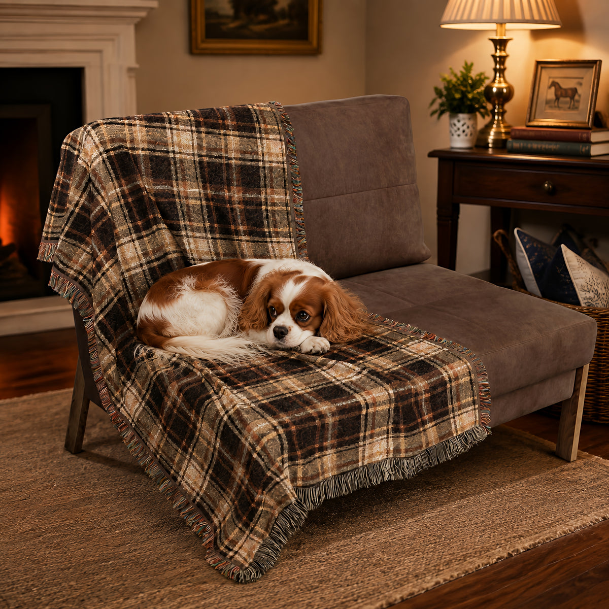 TekPaws Heritage Plaid Blanket.