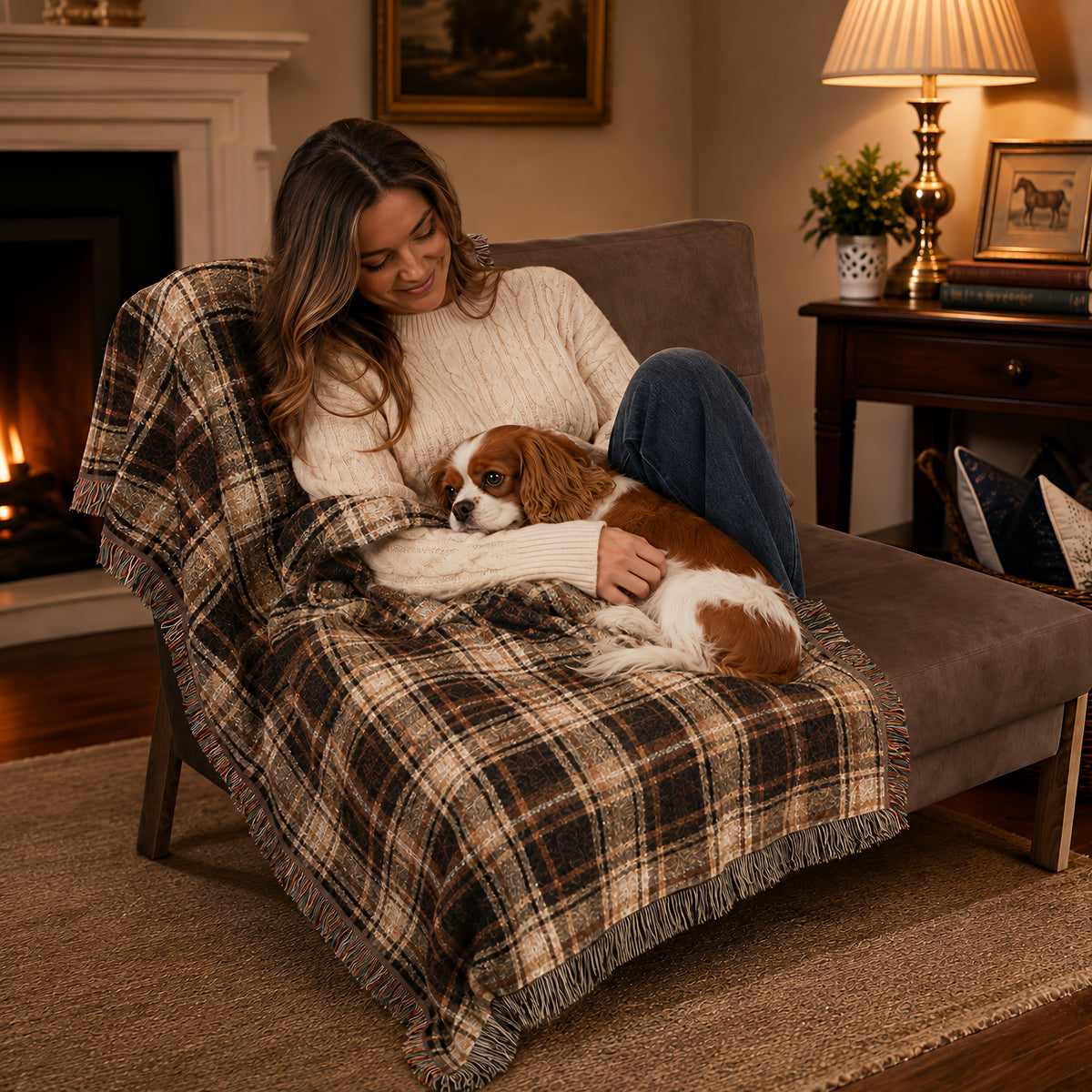 TekPaws Heritage Plaid Blanket.