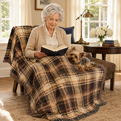 TekPaws Heritage Plaid Blanket.