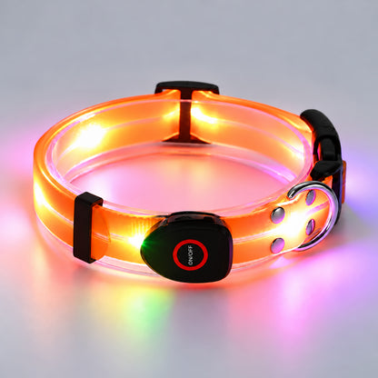TekPaws LED Luminous Rechargeable Dog Collar