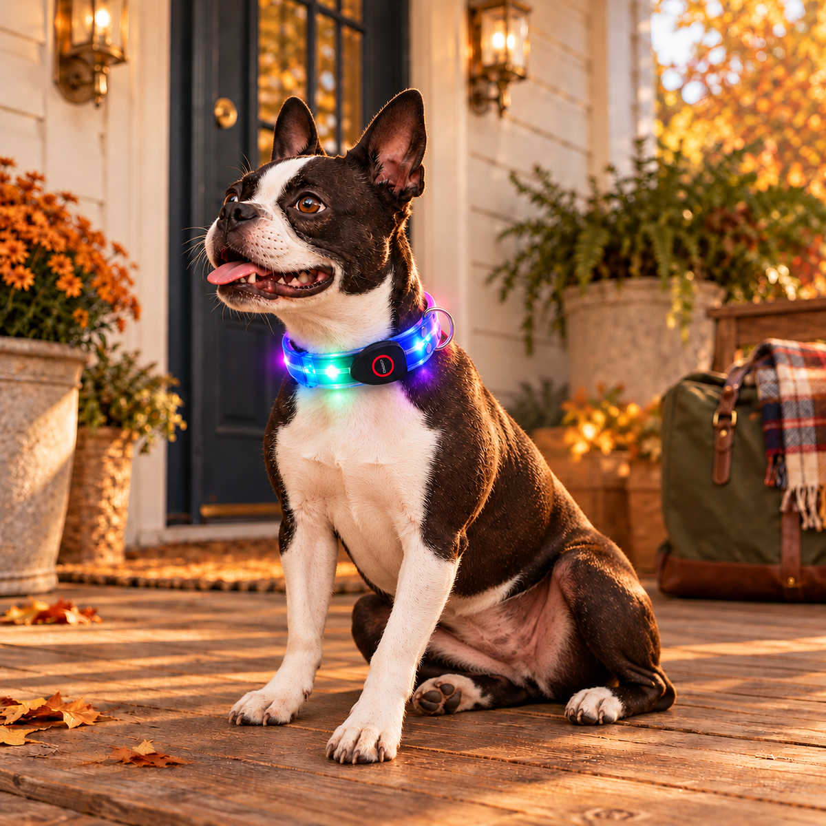 TekPaws LED Luminous Rechargeable Dog Collar