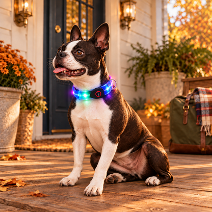 TekPaws LED Luminous Rechargeable Dog Collar
